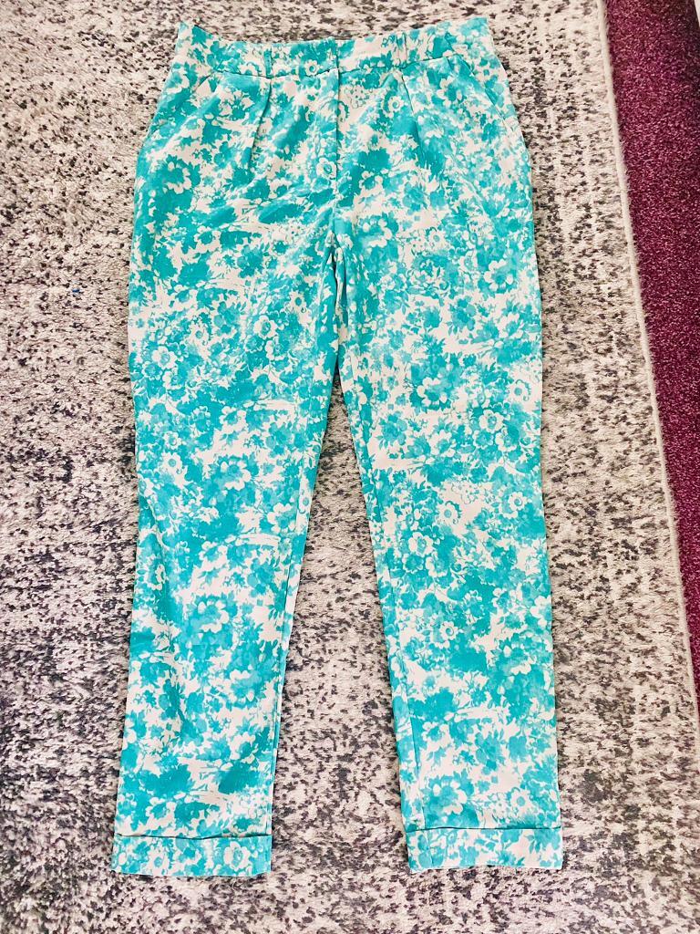 Ladies Green Cigarette Trousers | in 